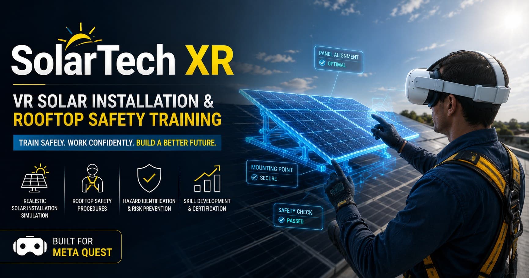 SolarTech XR — VR Solar Installation & Rooftop Safety Training