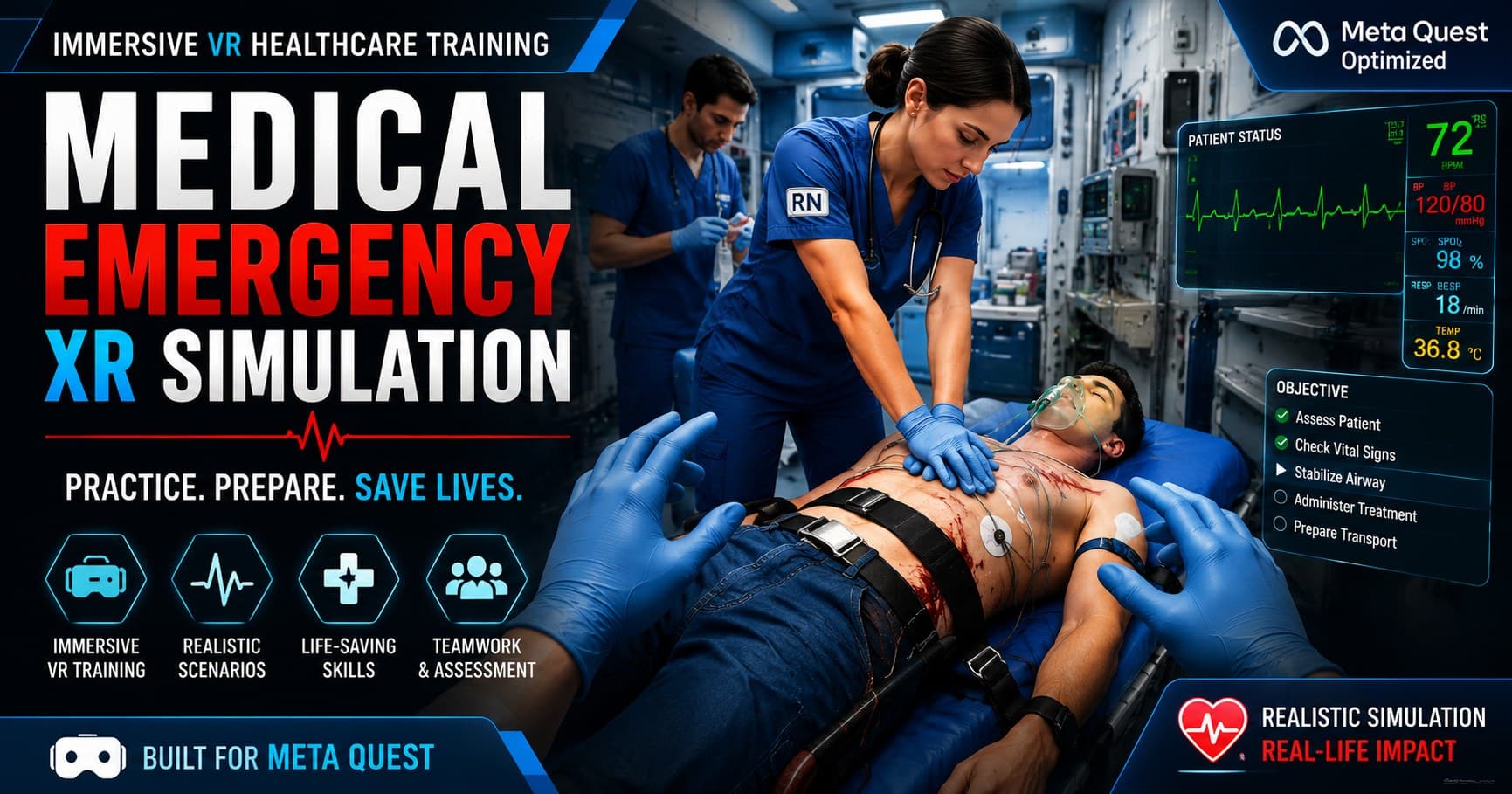 Medical Emergency XR Simulation — VR Healthcare Training